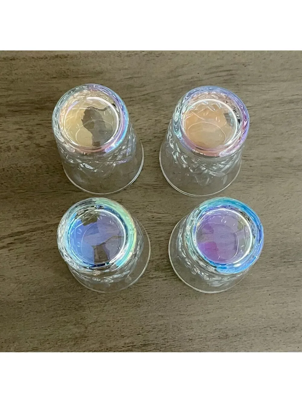Circleware Denham Radiance Pearl 1.6oz Clear Luster Shot Glass S/4 NWT
